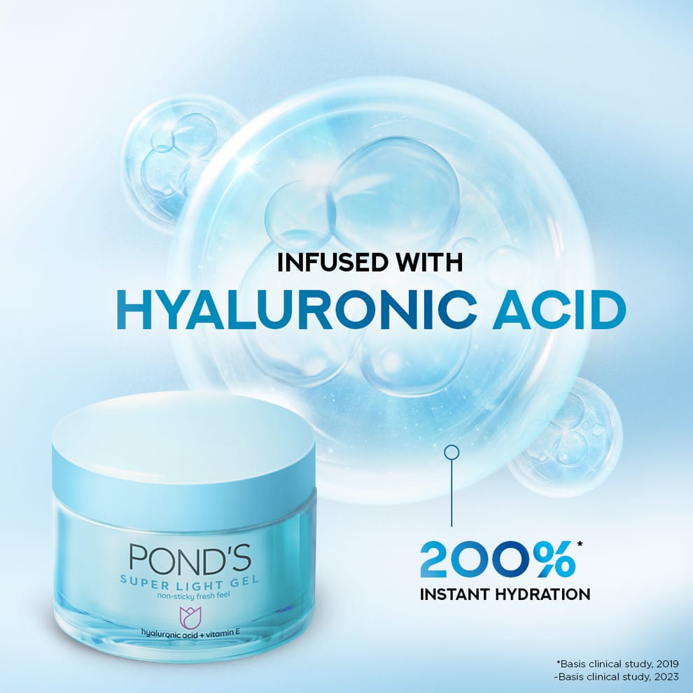 Pond,s Super Light Gel, Hydrated dewy Skin, 50g