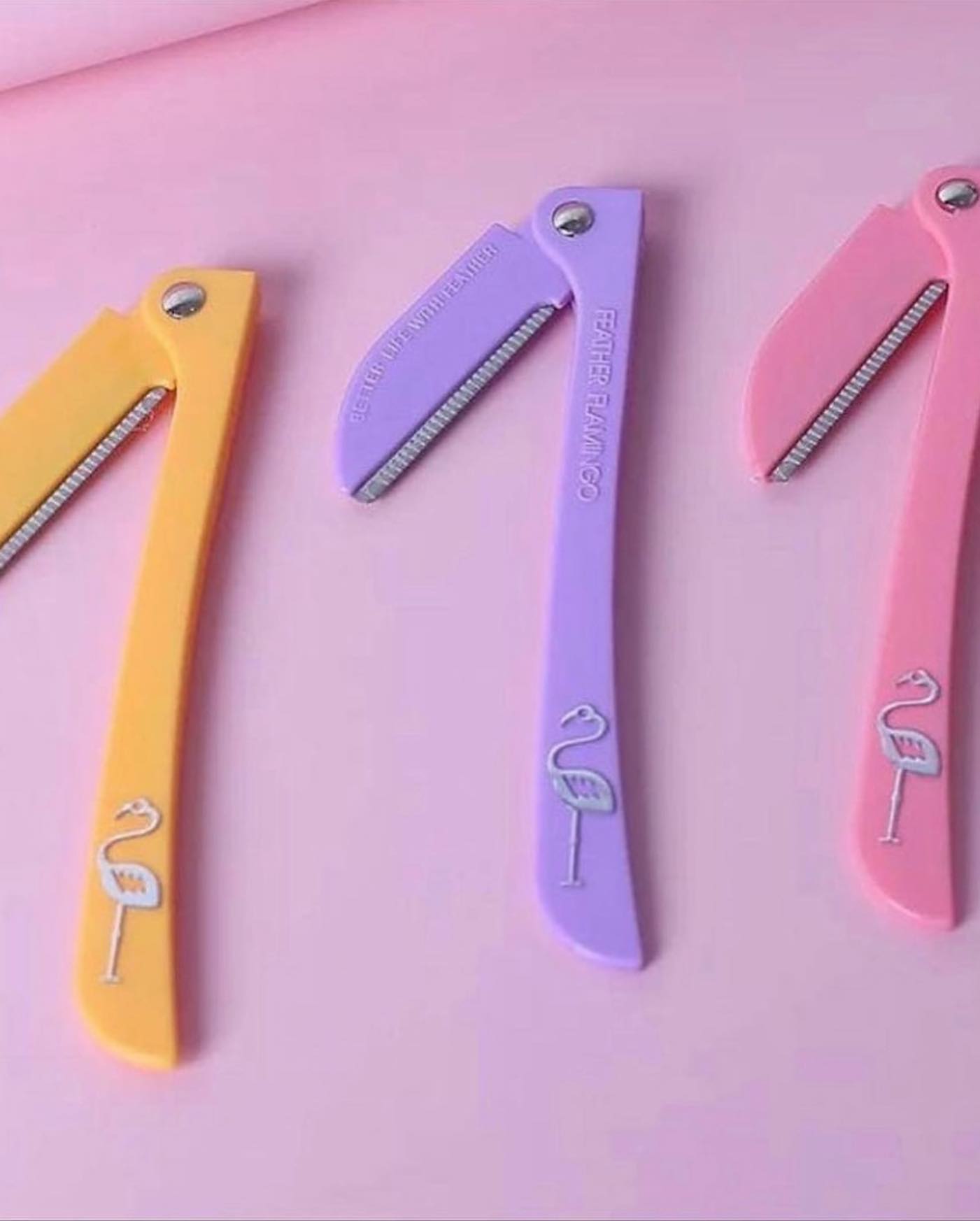 Feather Flamingo Tinkle razor 3pcs Set