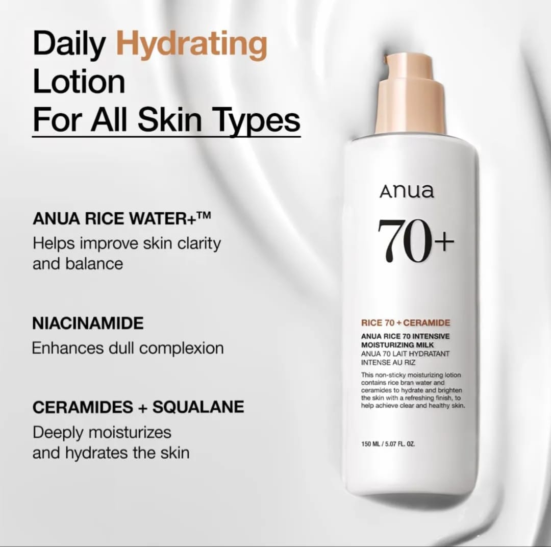 Anua Rice 70 Intensive Moisturizing Milk-150ml
