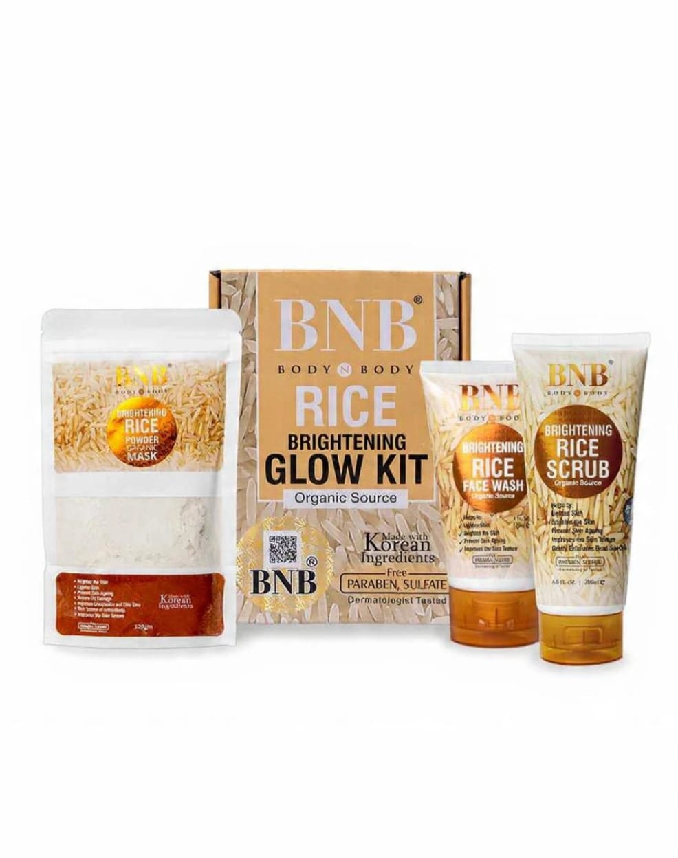 BNB Rice Brightening Glow Kit