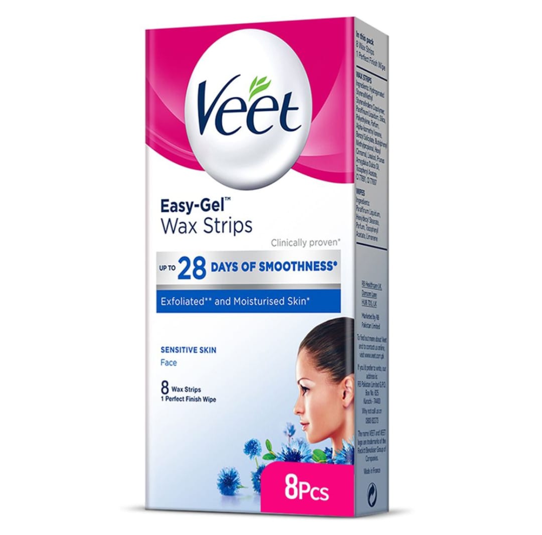 Veet Easy-Gel Wax Strips Sensitive Skin 8pcs