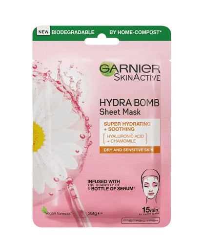 Garnier-Skin Active Hydra Bomb Sheet Mask (Hydrating & Glow Boosting 28g)