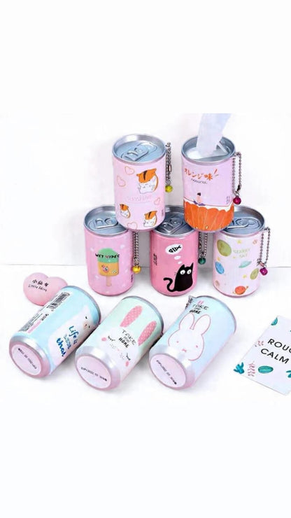 30Pcs Wet Wipes Tissue Mini Can