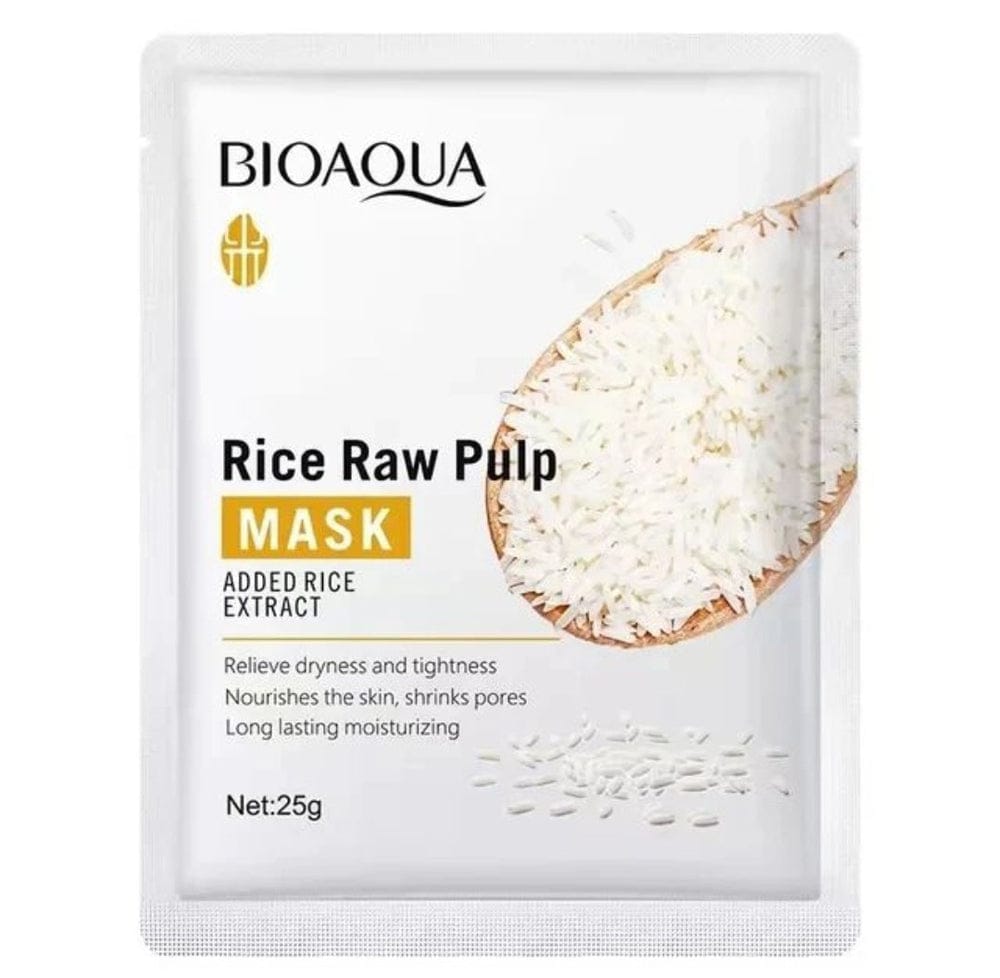 BIOAQUA  RICE RAW PULP SHEET MASK