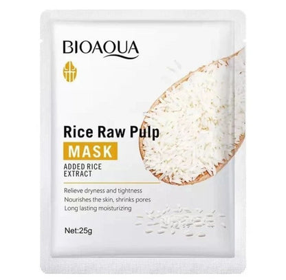 BIOAQUA  RICE RAW PULP SHEET MASK