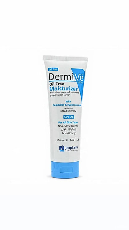 DermiVe Oil Free Moisturizer with Ceramides & Hyaluronic acid-SPF20
