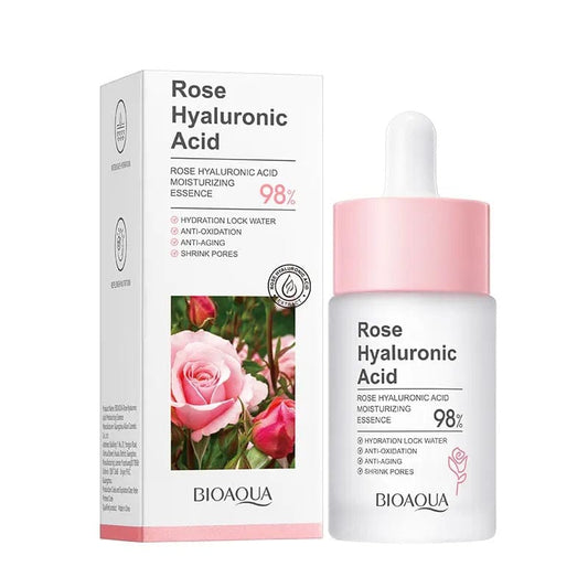 BIOAQUA Hyaluronic Acid & Rose Face Serum - Moisturizing & Anti-Aging Essence - 30ml