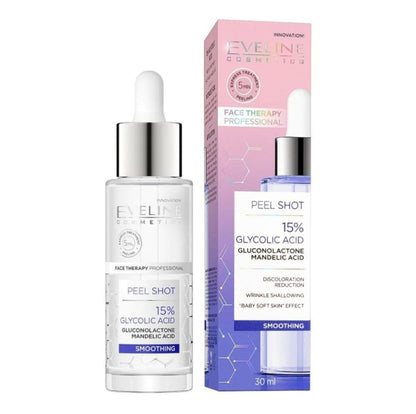 Eveline Peel Shot Glycolic Acid 15% Face Serum-30ml