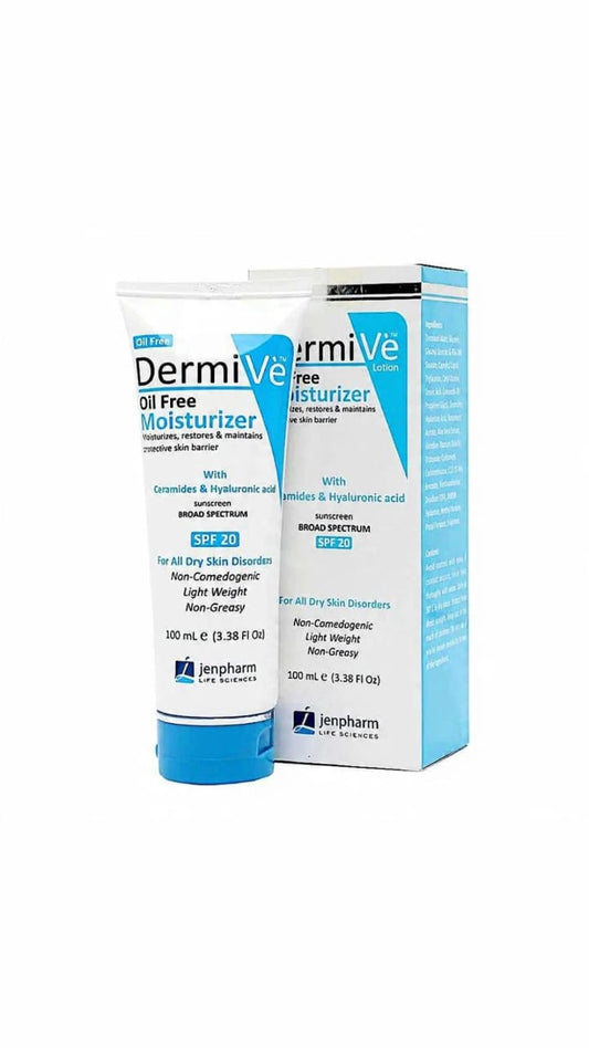DermiVe Oil Free Moisturizer with Ceramides & Hyaluronic acid-SPF20