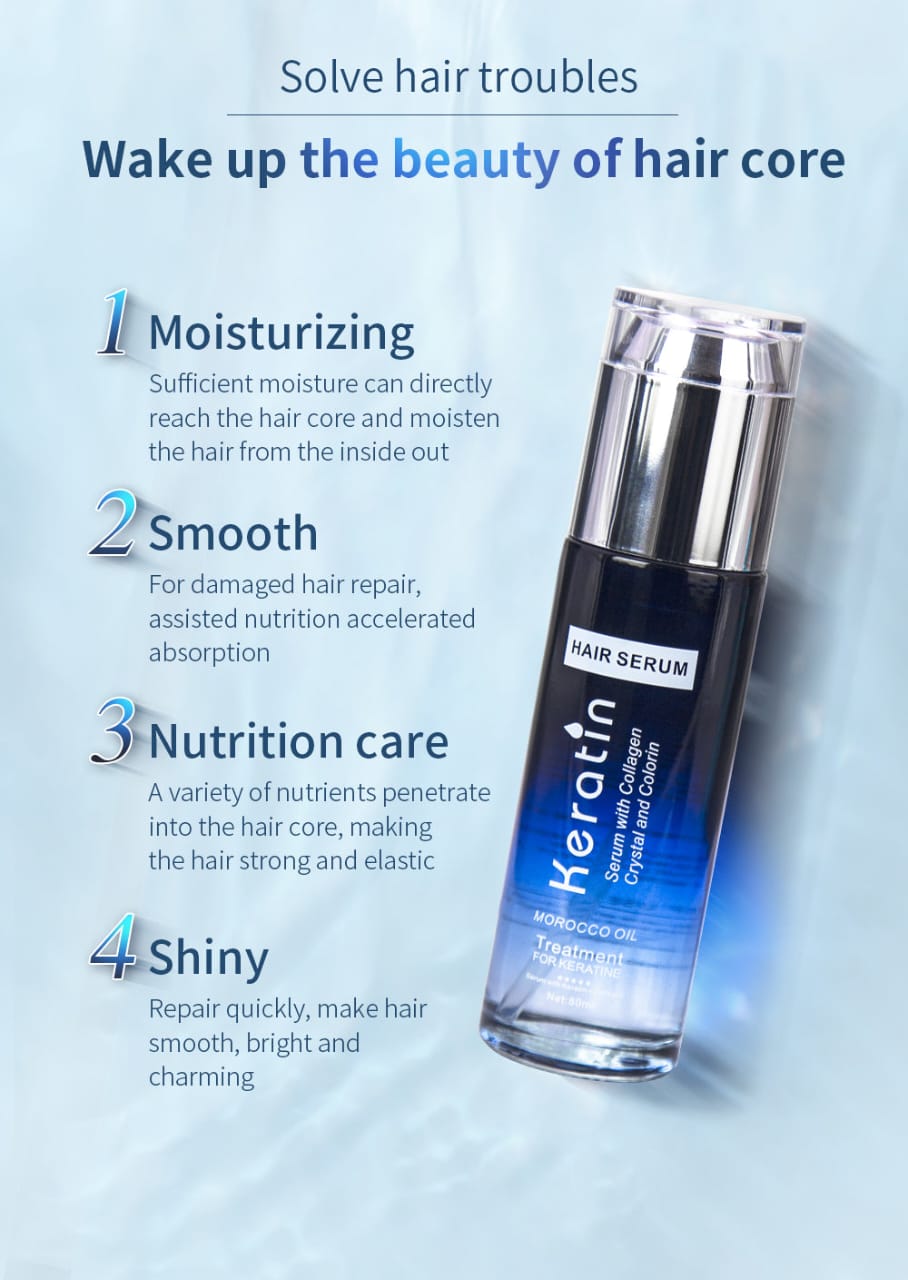 Keratin Nutrition Moisturizing & Smooth Hair Serum-80ml