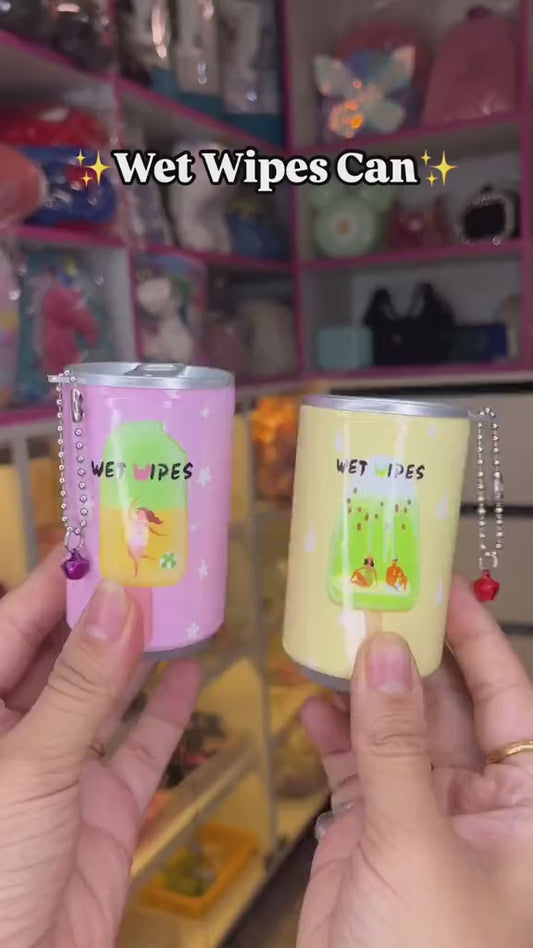 30Pcs Wet Wipes Tissue Mini Can